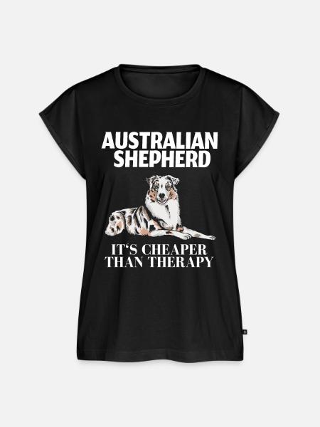 Australian Shepherd - Frauen Premium Bio Top - Schwarz