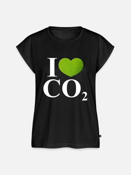 I love co2.PNG - Frauen Premium Bio Top - Schwarz