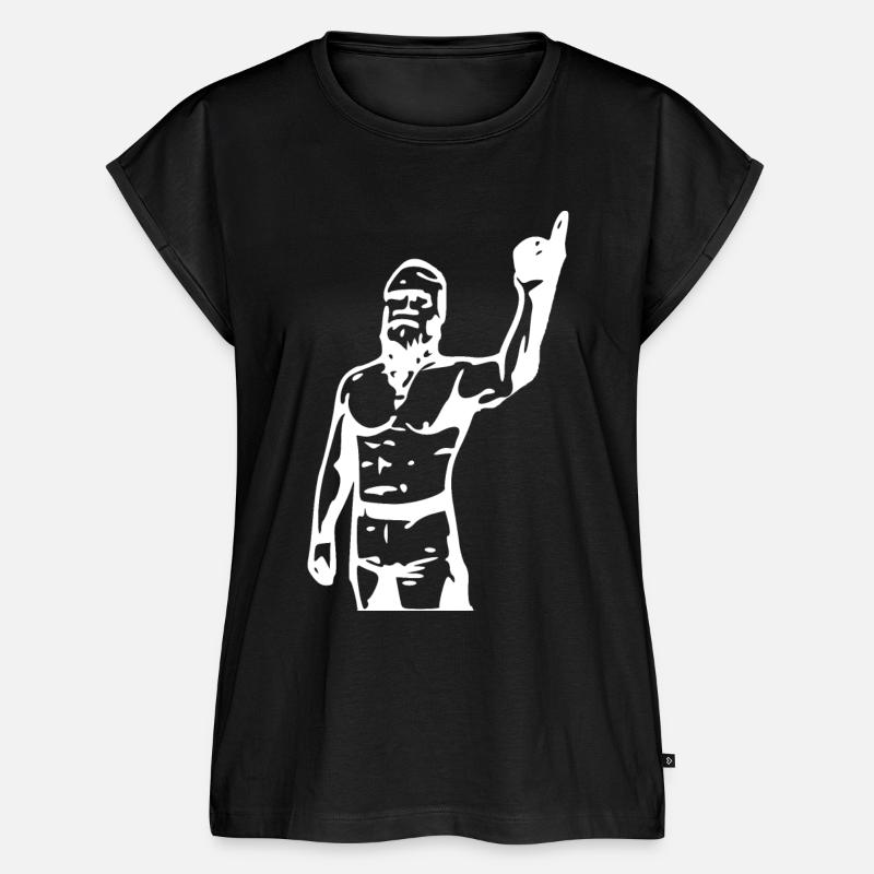 Techno-Viking Techno Hardstyle - Frauen Premium Bio Top - Schwarz