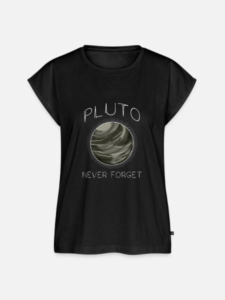 Pluto Planet Geschenk - Frauen Premium Bio Top - Schwarz