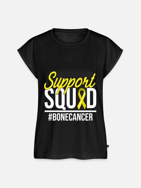 Support Squad - Bone Cancer - Frauen Premium Bio Top - Schwarz