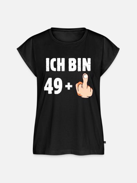 Ich bin 49 plus eins - Frauen Premium Bio Top - Schwarz