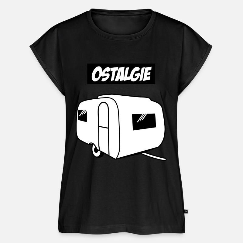 Ostalgie QEK Junior - Frauen Premium Bio Top - Schwarz