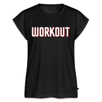workout - Haut bio Premium Femme - noir - Devant - AI Model Female 172 light (172cm)