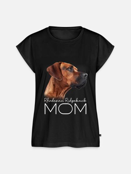 Rhodesian Ridgeback Mama - Frauen Premium Bio Top - Schwarz
