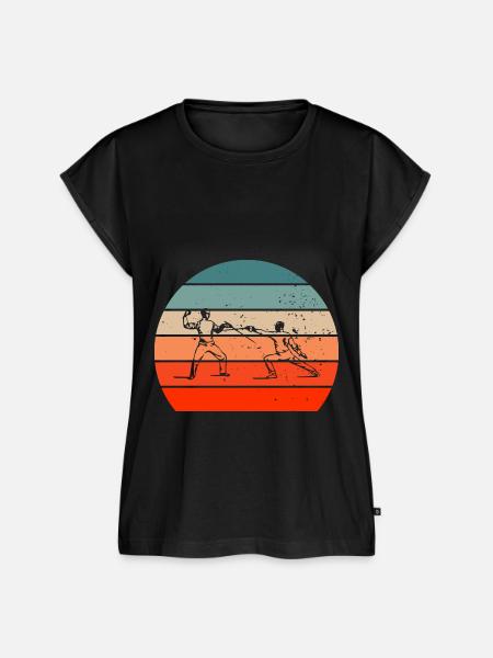 Fechten Geschenkidee für Fechter - Frauen Premium Bio Top - Schwarz