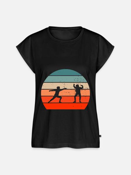 Fechten Geschenkidee für Fechter - Frauen Premium Bio Top - Schwarz