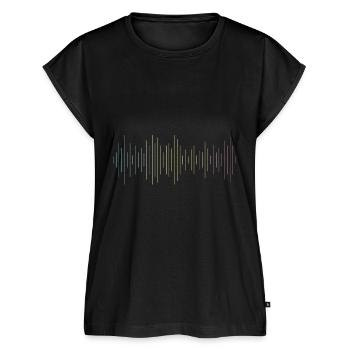 Techno Rave Love Music Festivals Gift Trance - Women’s Premium Organic Top - black - Front - AI Model Female 172 light (172cm)