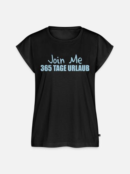 JOIN ME - Frauen Premium Bio Top - Schwarz