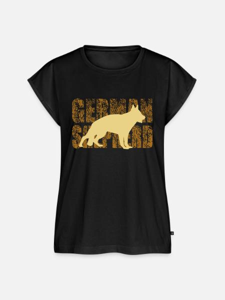 german shepherd - Frauen Premium Bio Top - Schwarz
