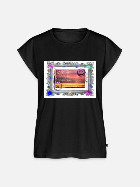 Abendstimmung - Frauen Premium Bio Top - Schwarz