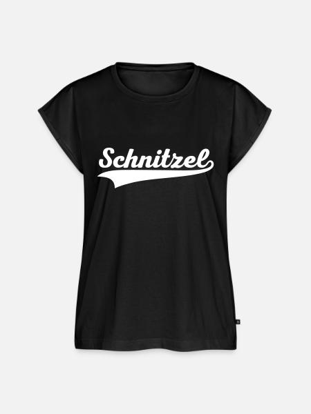 Schnitzel Swoosh - Frauen Premium Bio Top - Schwarz