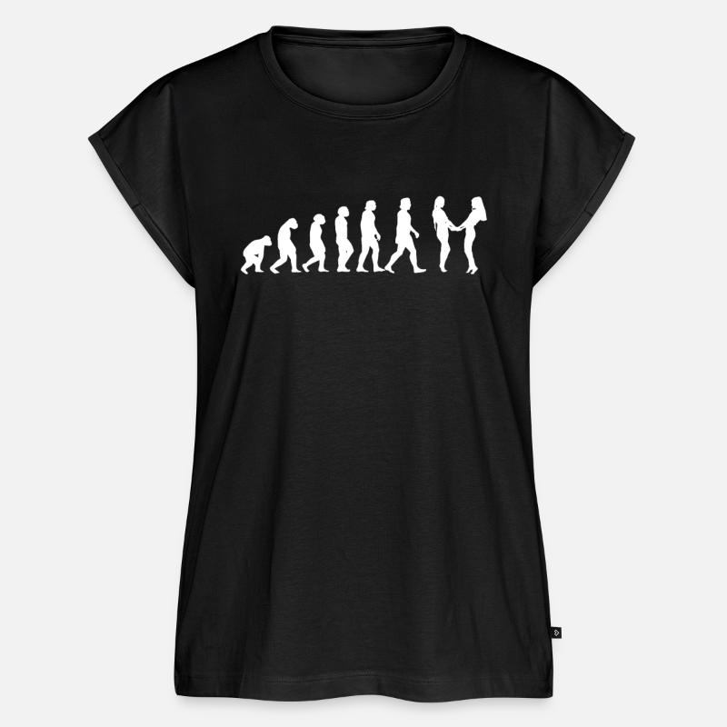 Lgbtq Rainbow Flag Lesbian Evolution Queer - Women’s Premium Organic Top - black