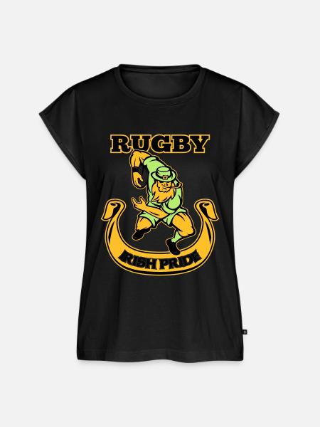 Rugby - Irish Pride - Frauen Premium Bio Top - Schwarz