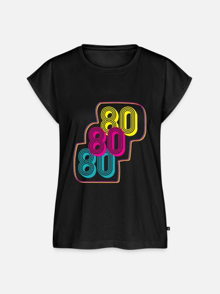 80 80 80 - Frauen Premium Bio Top - Schwarz