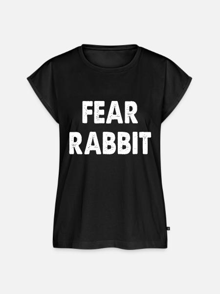 Fear Rabbit - Frauen Premium Bio Top - Schwarz