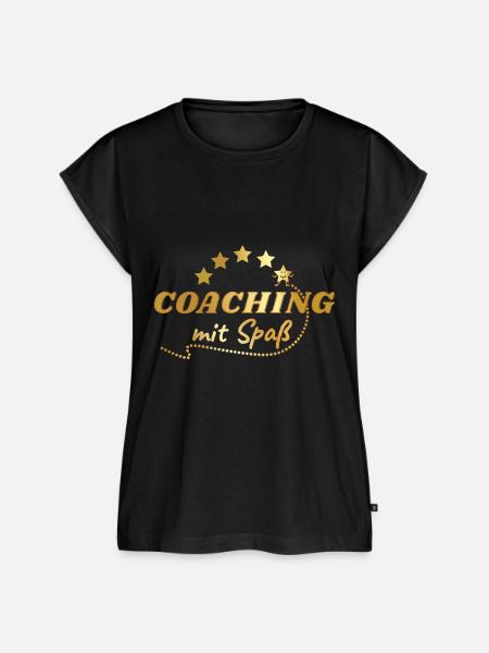 coaching mit spass - Frauen Premium Bio Top - Schwarz