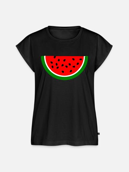 Wassermelone - Frauen Premium Bio Top - Schwarz