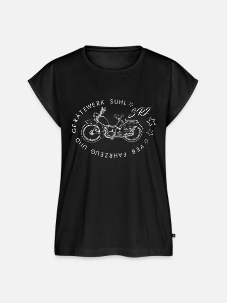 SIMSON SR2 - DDR Kultmoped - Suhl - Frauen Premium Bio Top - Schwarz