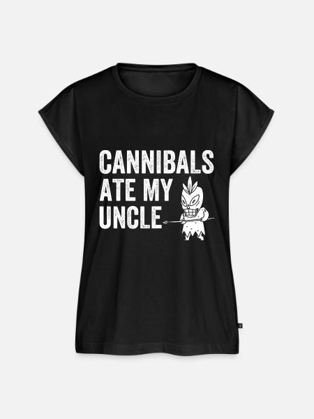 Cannibals Ate My Uncle - Frauen Premium Bio Top - Schwarz