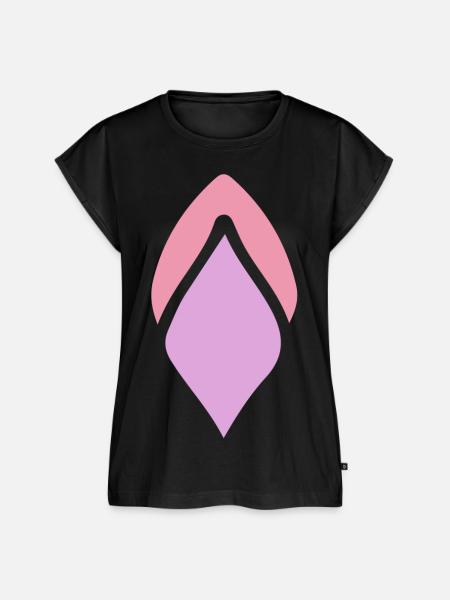 farbenfrohe - Frauen Premium Bio Top - Schwarz
