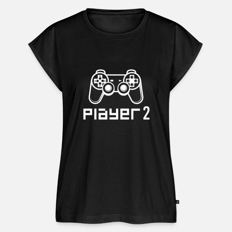 Player 2 Gaming Controller PS - Women’s Premium Organic Top - black