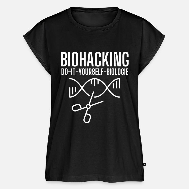Biotechnology, stem cells, biohacker, gift - Women’s Premium Organic Top - black