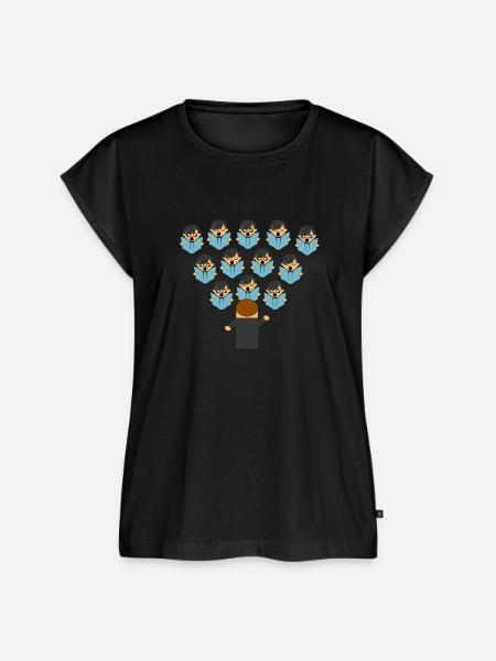 Chor - Frauen Premium Bio Top - Schwarz