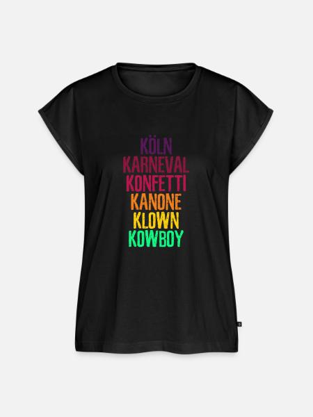 Fasching Köln Karneval Kölle Geschenk - Frauen Premium Bio Top - Schwarz