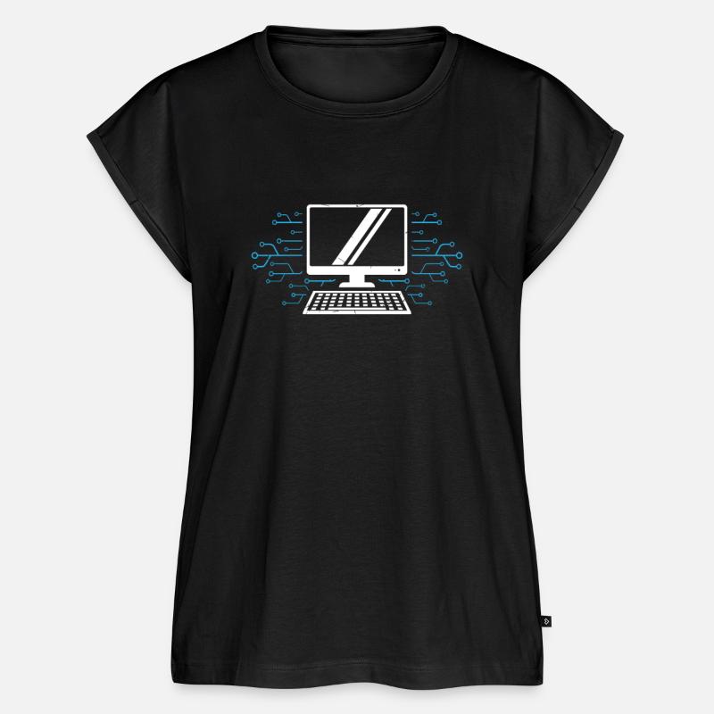 computer - Women’s Premium Organic Top - black