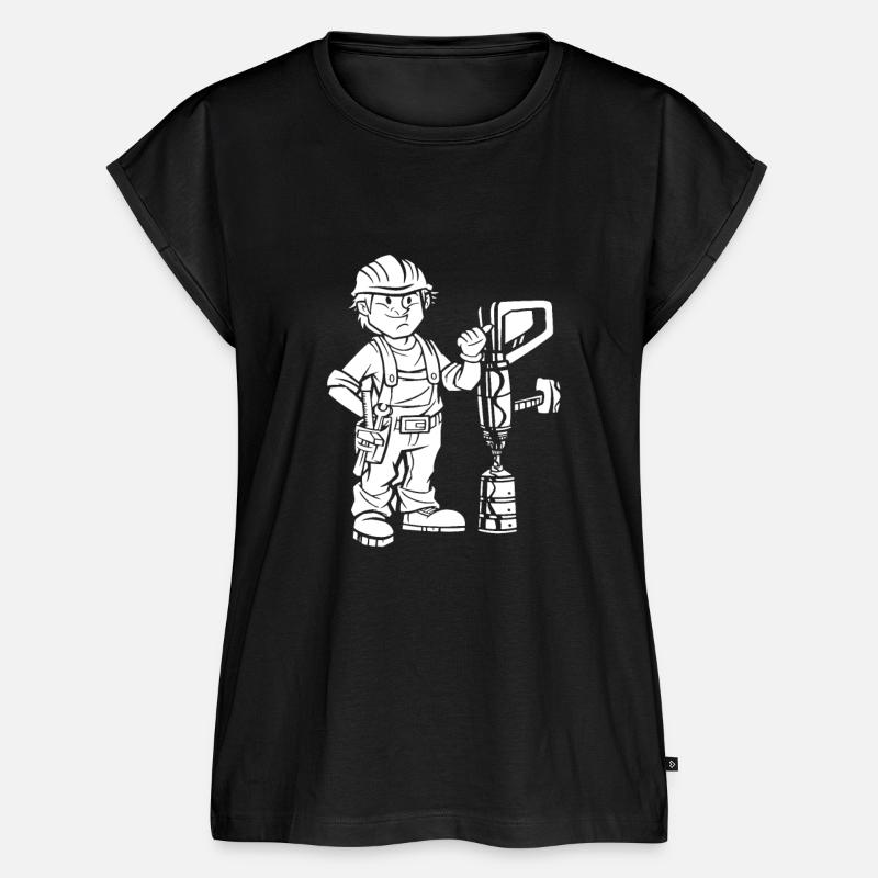 construction worker - Women’s Premium Organic Top - black