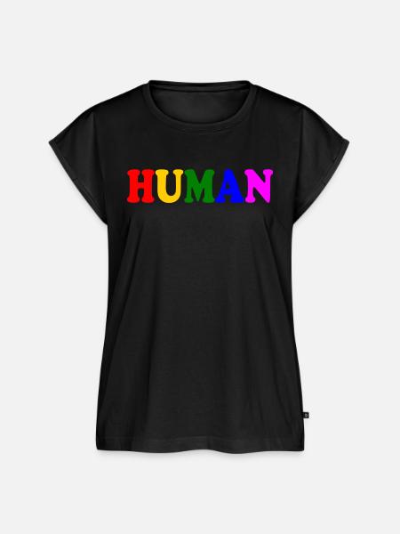 Human - Frauen Premium Bio Top - Schwarz