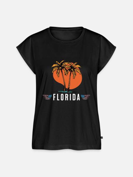 Florida Sunshine State - Frauen Premium Bio Top - Schwarz