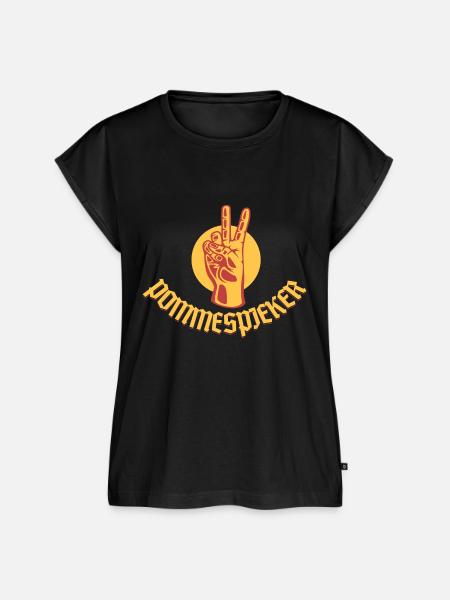 Pommespieker Victory - Frauen Premium Bio Top - Schwarz