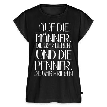 Trinksprüche für Frauen - Frauen Premium Bio Top - Schwarz - Vorne - AI Model Female 172 light (172cm)