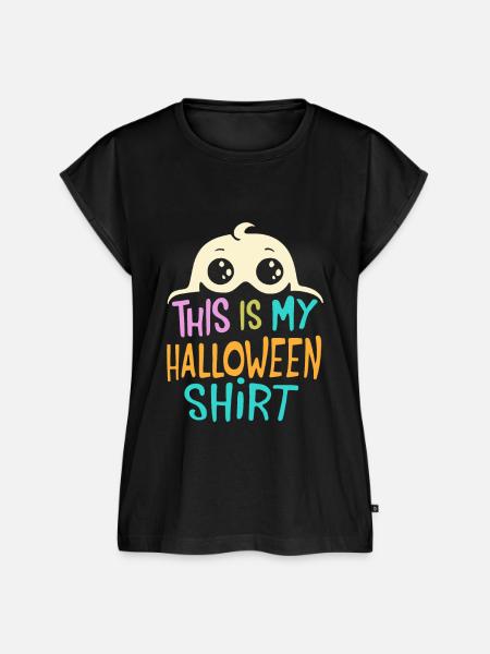 Das ist mein Halloween-Shirt - Frauen Premium Bio Top - Schwarz