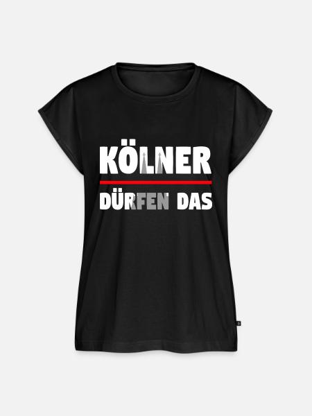 Kölner dürfen das - Frauen Premium Bio Top - Schwarz
