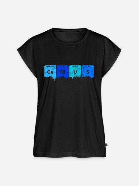 GENIE - Frauen Premium Bio Top - Schwarz