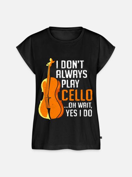 Cello - Frauen Premium Bio Top - Schwarz