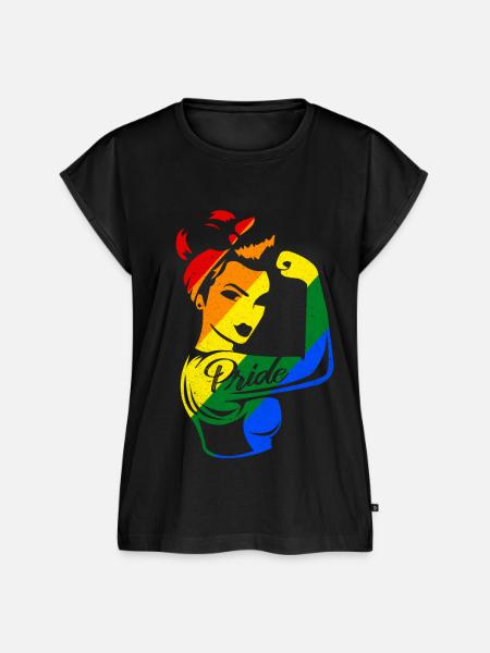 LGBT - Frauen Premium Bio Top - Schwarz