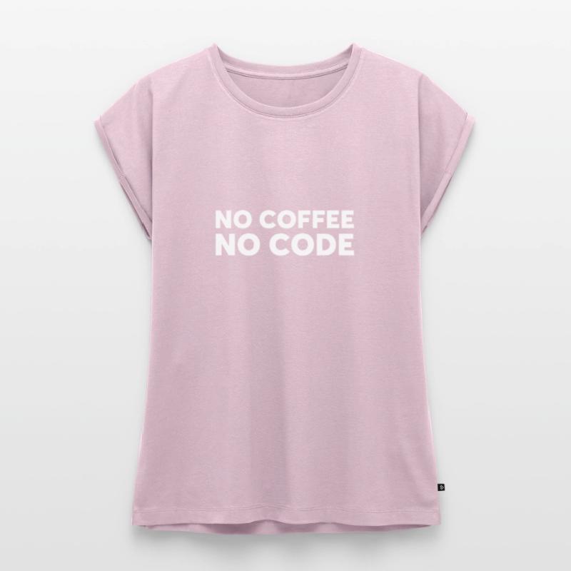 No Code No Coffee Developer Programmer T-Shirt Frauen Premium Bio Top