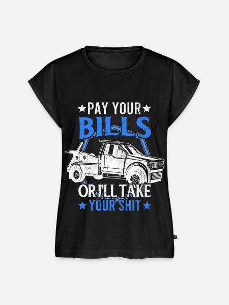 Abschleppwagenfahrer Abschleppwagen Tow Truck - Frauen Premium Bio Top - Schwarz