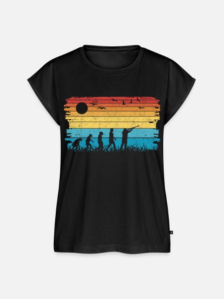 Tontaubenschießen Evolution - Frauen Premium Bio Top - Schwarz