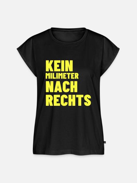 Gegen Rechts - Frauen Premium Bio Top - Schwarz