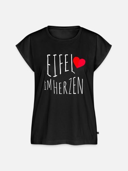 Eifel im Herzen - Frauen Premium Bio Top - Schwarz
