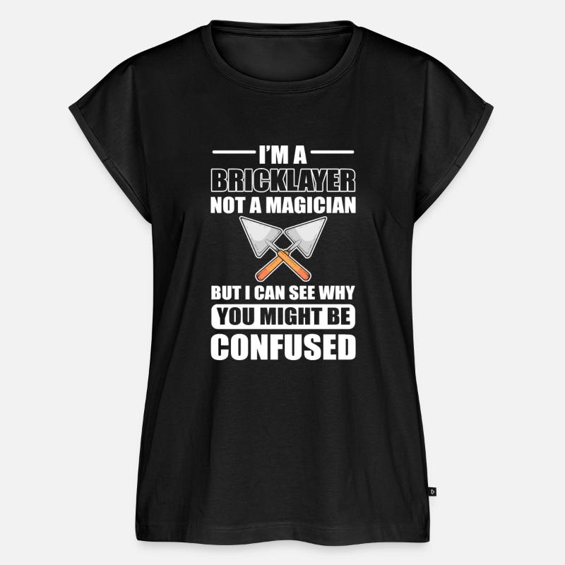 Jestem murarzem, a nie magikiem - Ekologiczna bluzka damska Premium - czarny