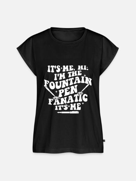 Fountain pen - Frauen Premium Bio Top - Schwarz