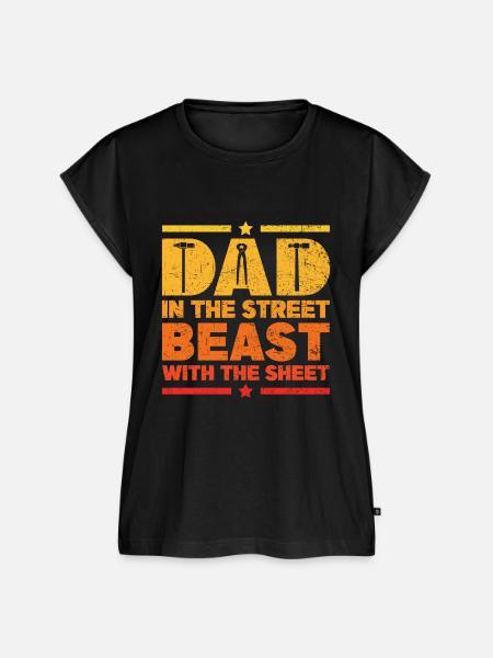 sheet metal worker - Frauen Premium Bio Top - Schwarz