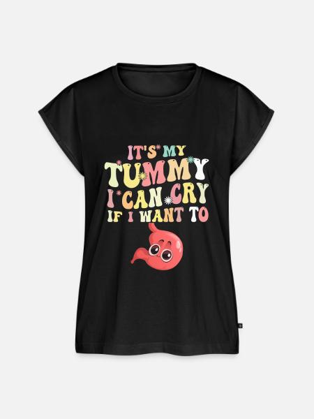 Tummy Ache Survivor - Frauen Premium Bio Top - Schwarz