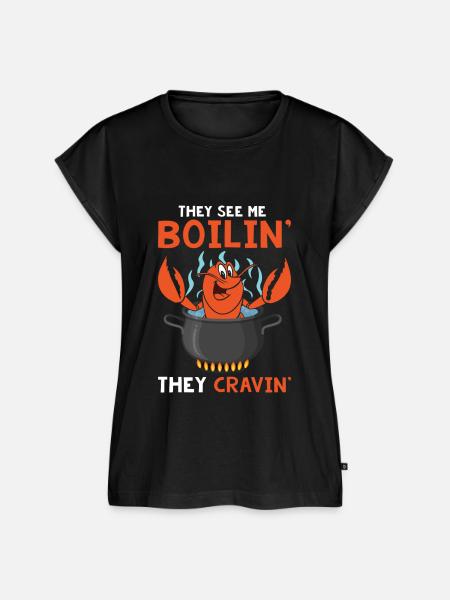 Crawfish Hot Tub - Frauen Premium Bio Top - Schwarz
